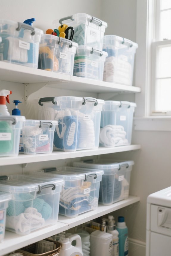 accessible organized utility rooms