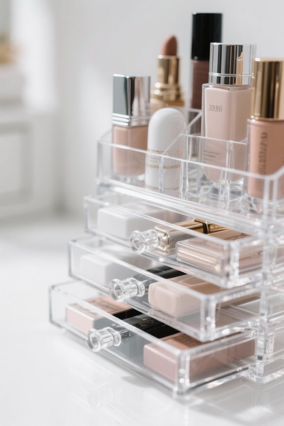 acrylic makeup organizer considerations
