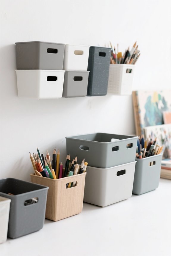 art supply storage considerations