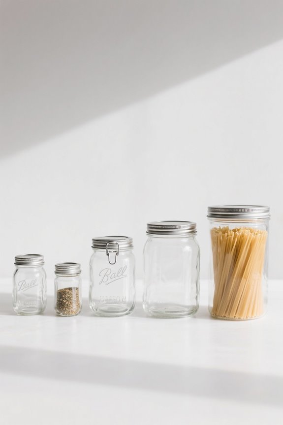 choosing suitable glass jars