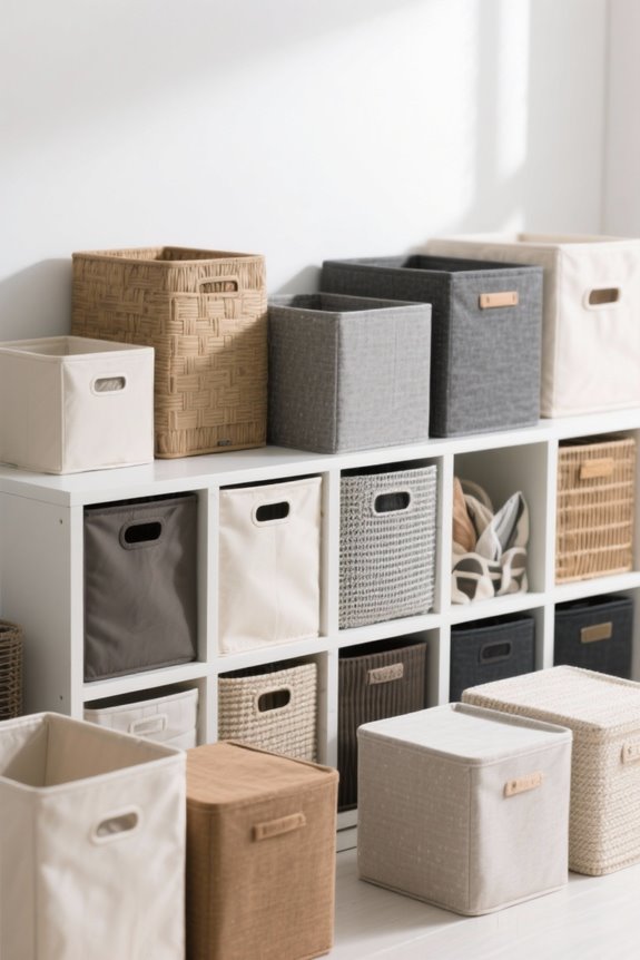 choosing suitable storage bins