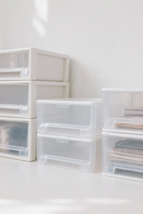 clear storage box considerations