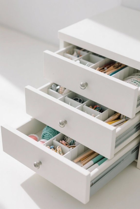 craft drawer organization solutions