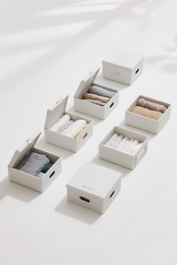 effortless organization with flip boxes