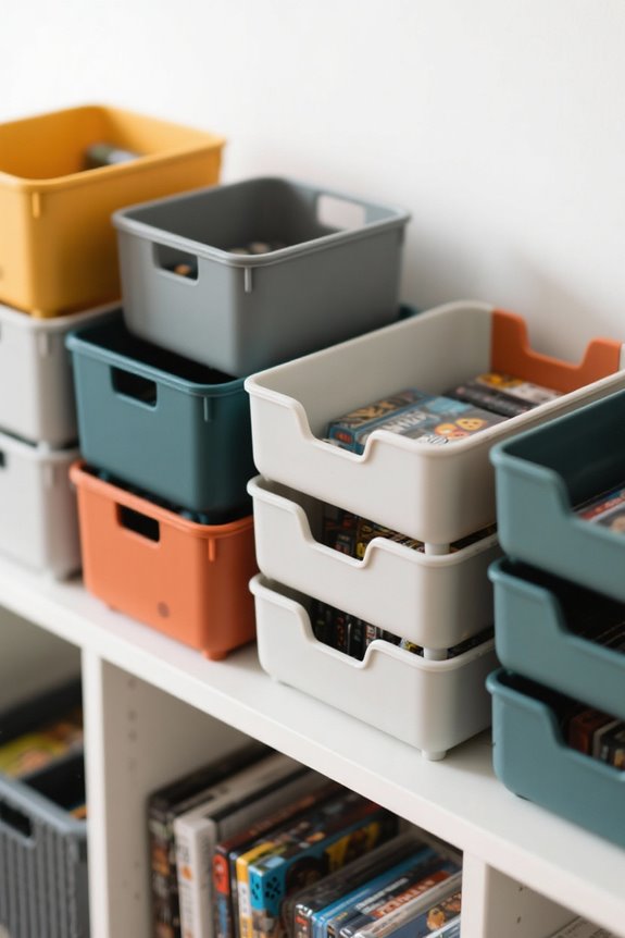 game storage bin considerations
