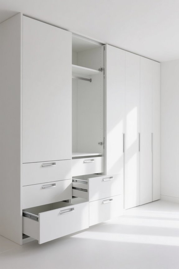 hidden storage in closets