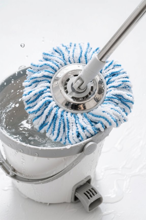 hygienic spin mop cleaning