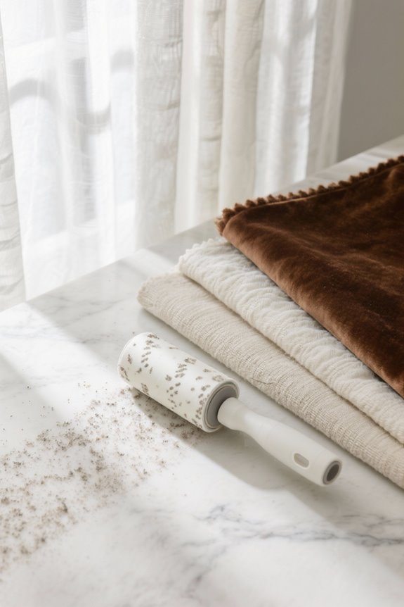 lint roller curtain effectiveness