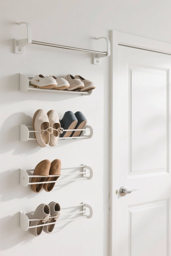 maximize entryway shoe storage