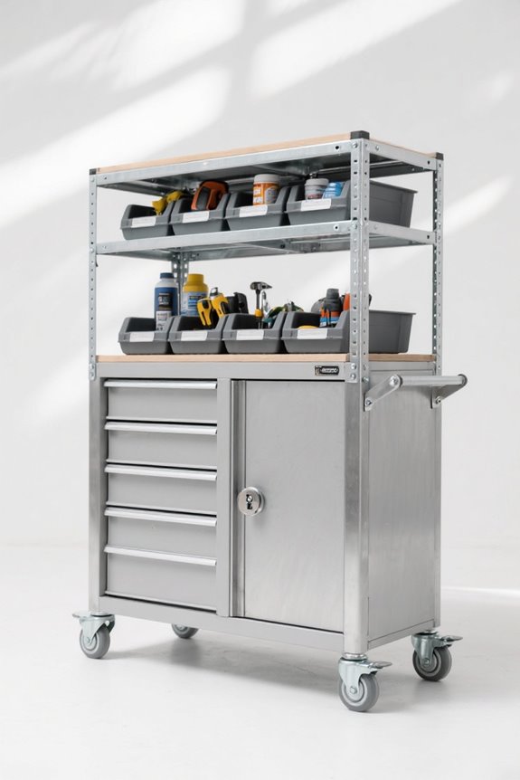 mobile carts for organization