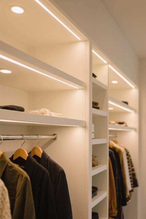 optimal closet lighting choices