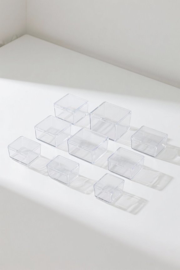 organize with clear storage