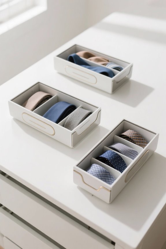 organize your tie collection