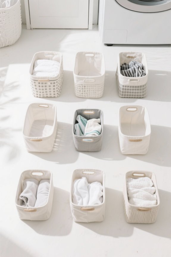 organized and stylish storage bins