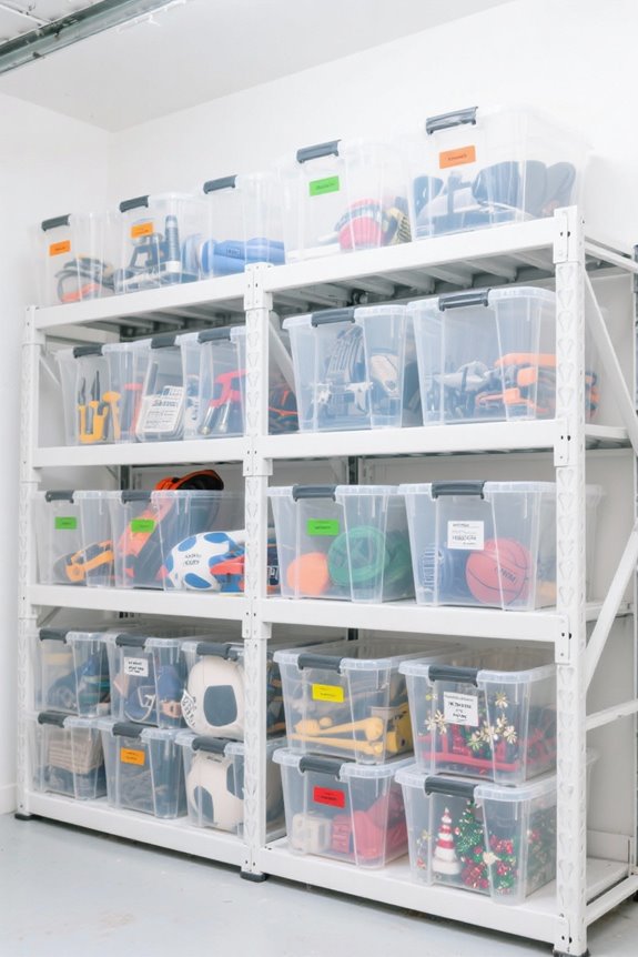 organized storage clutter free garage