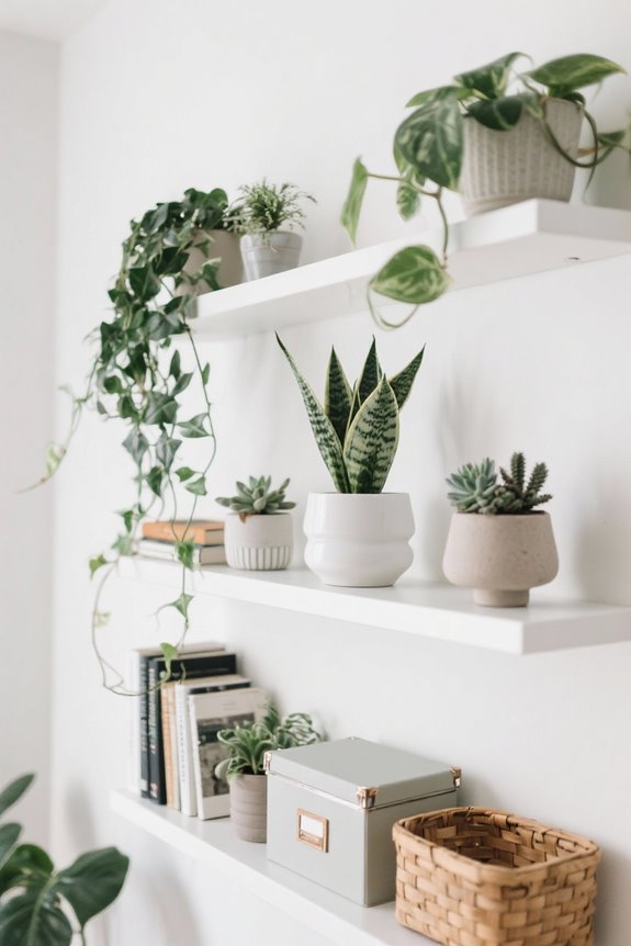plants enhance home organization