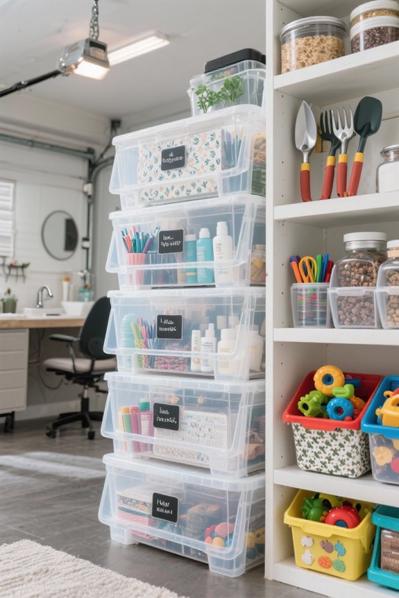 repurposing bins for organization