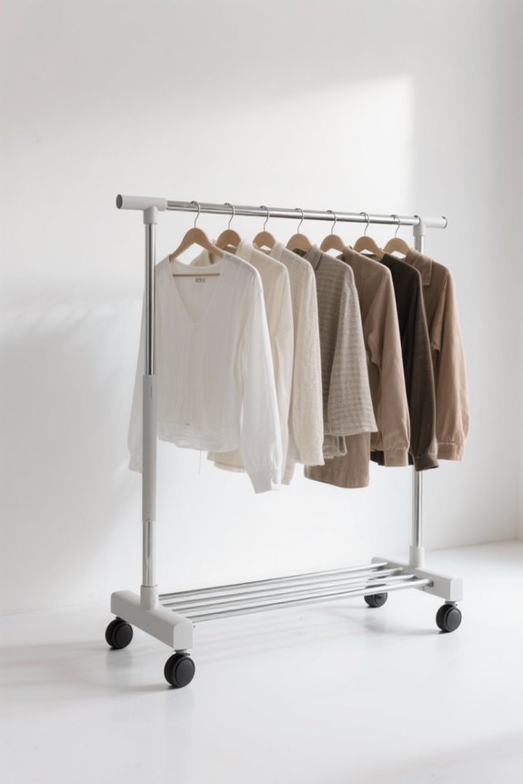 rolling racks for organization