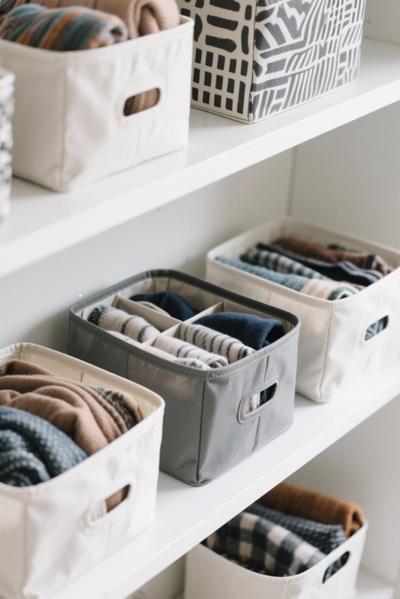 scarf storage bin considerations