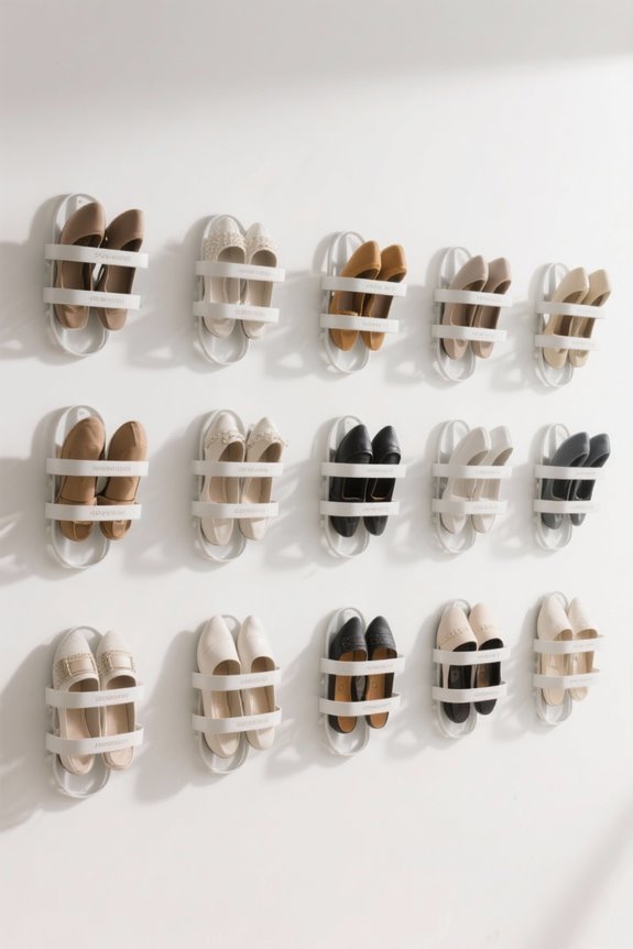 shoe rack space organization