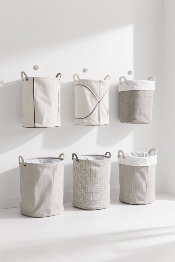 space saving stylish laundry hampers