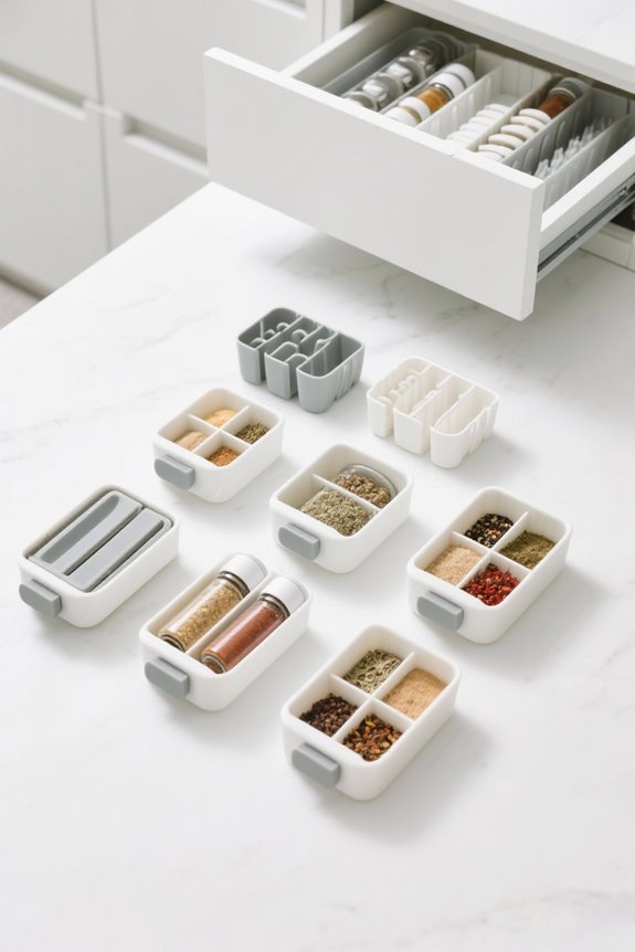 spice drawer organization solutions