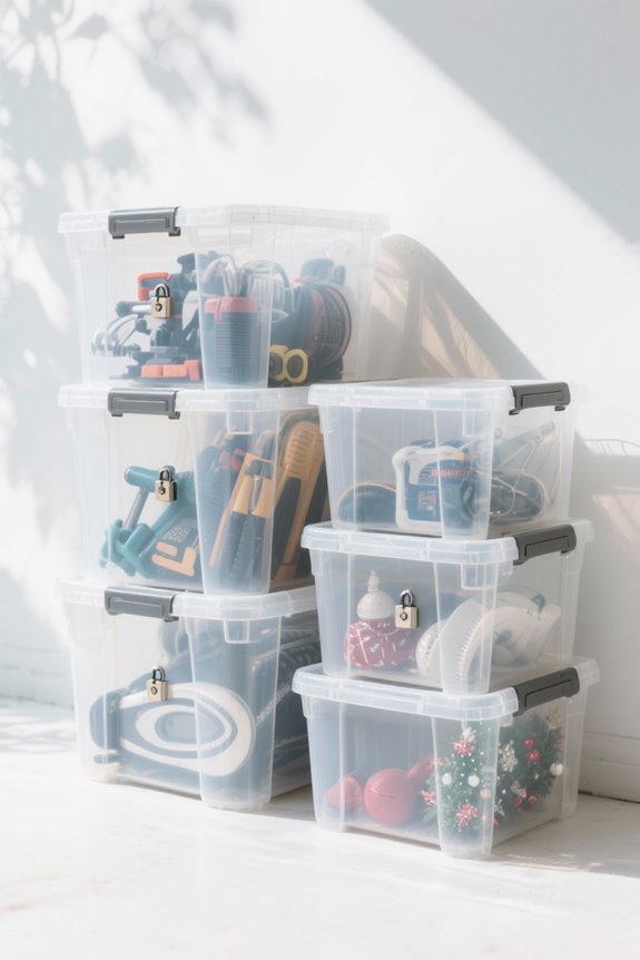 storage bins enhance organization