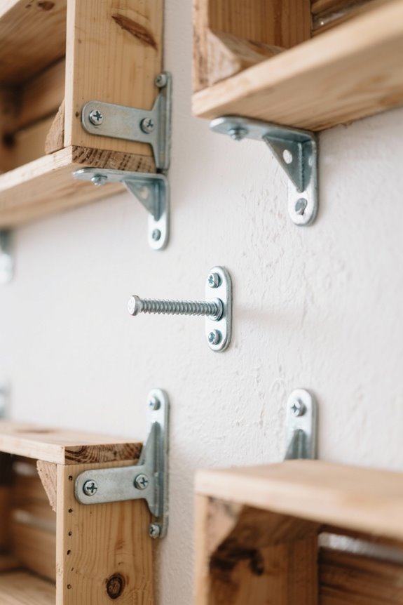 sturdy wall mounted crate installation