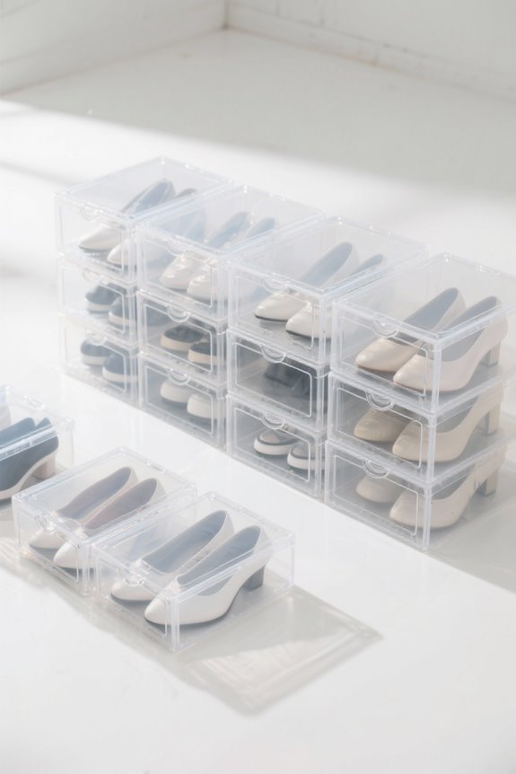 stylish storage shoe boxes