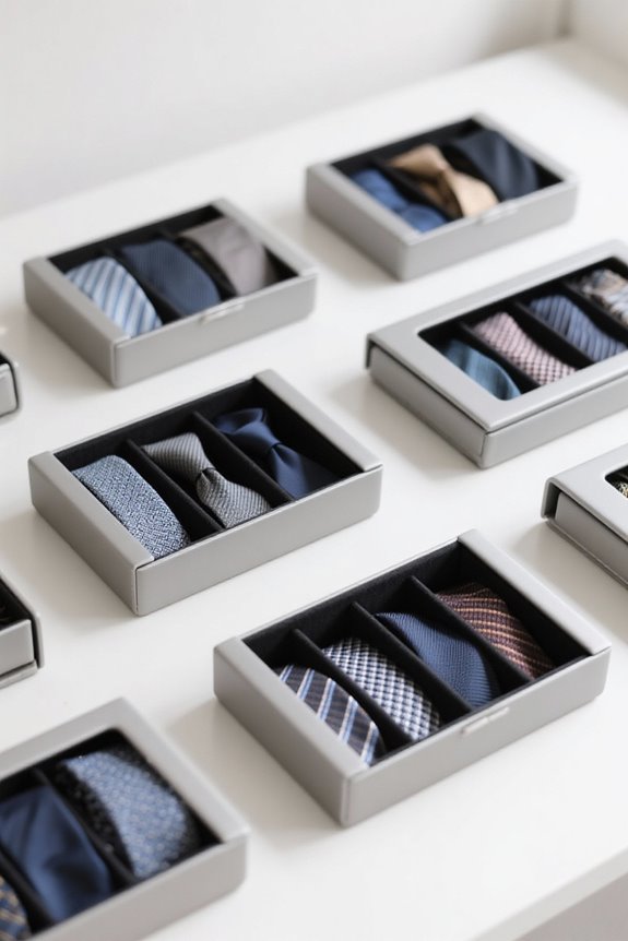 stylish tie storage solutions