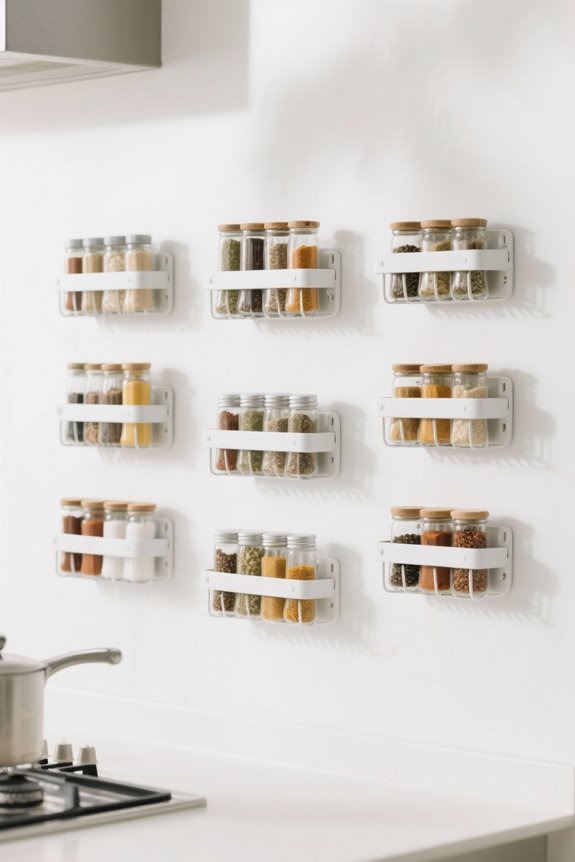 stylish wall mounted spice racks