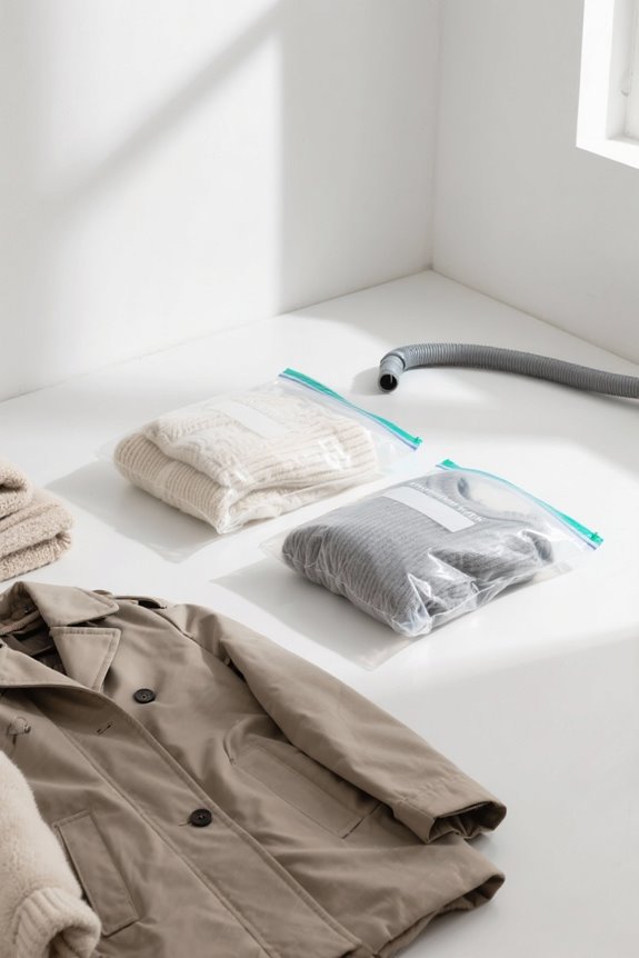 vacuum seal clothing storage